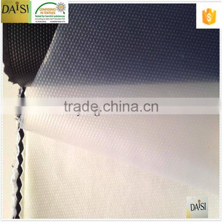 100% polyester fusible and non fusible interlining