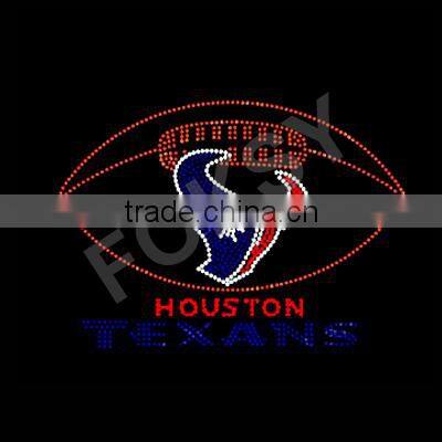 Most popular garment houston texan rhinestone transfer