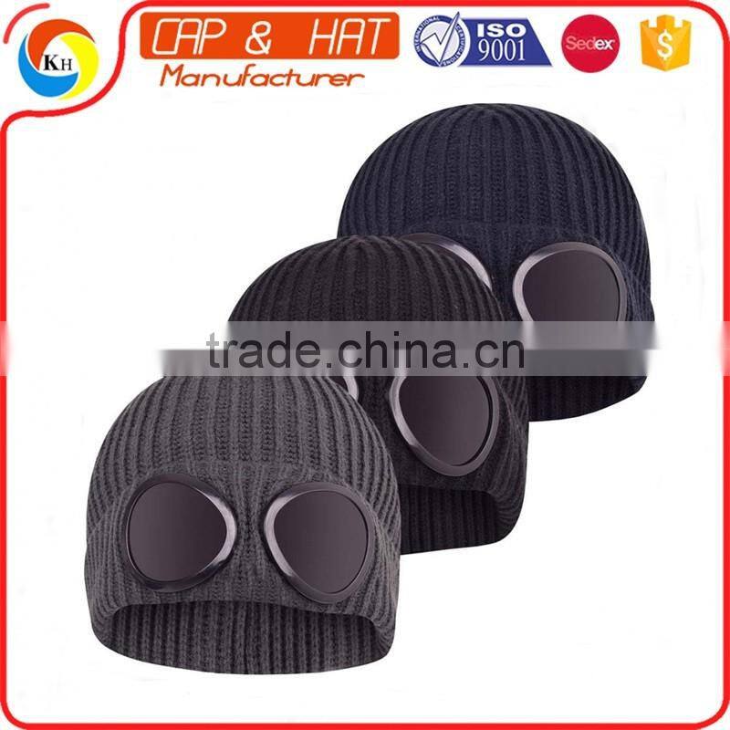 New Style 100% Acrylic Goggle Beanies Cheap Price