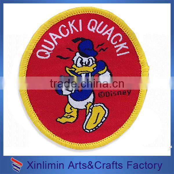 Self-adhesive velcro embroidery patch flower patches for sale