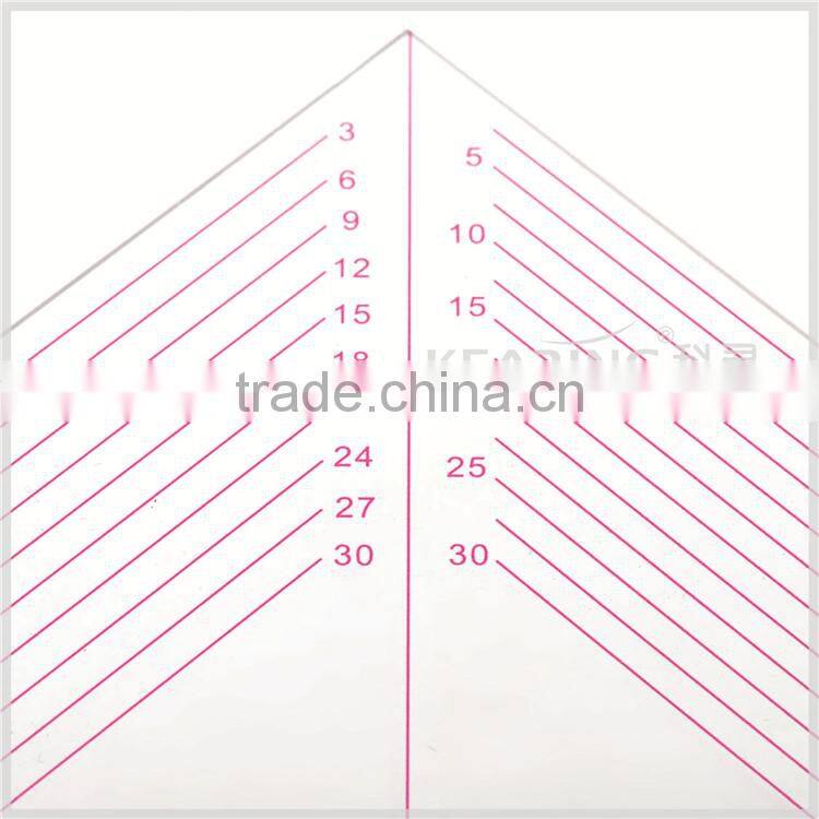 Kearing brand sandwich line for durability,triangle grader ruler,grading sewing grader ruler with protractor #T045