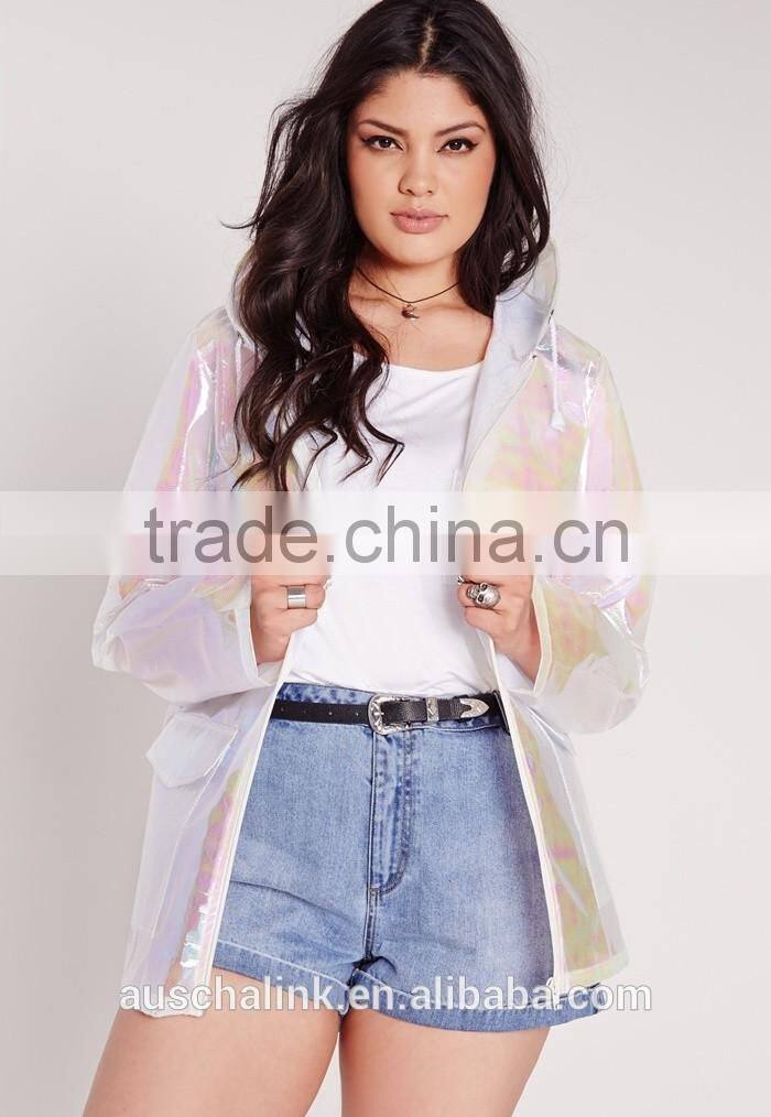 2016 new arrival plus size women rain coat wholesale