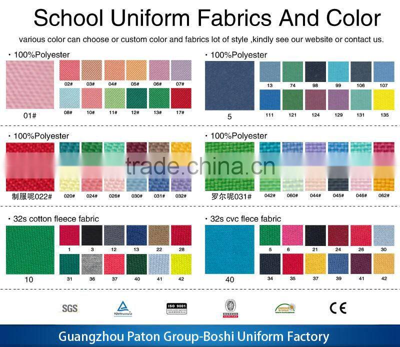 Skirt And Shirt With Short Pants School Uniform Shirts 100% Cotton