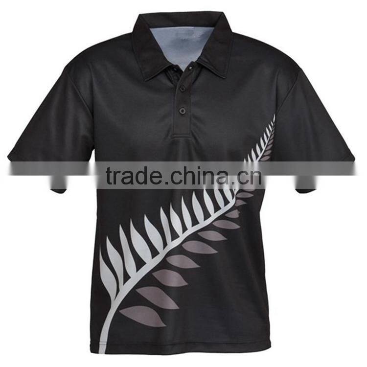 Sublimation print Men polo t shirt