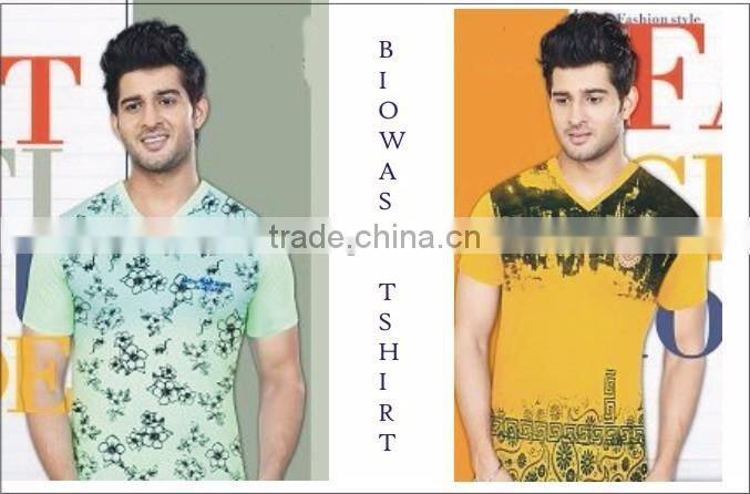 Men Stylish T-Shirt V Neck and 100% Cotton