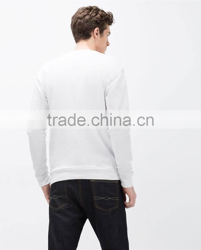 Fashion men latest custom design stone washed sweatshirt wholesale