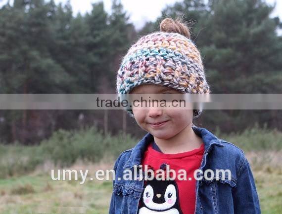 Pony Tail Crochet Pattern Messy Bun Hat