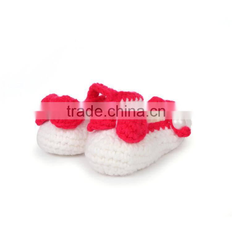 2015 New Fashion Crochet Knitted Girl Shoes