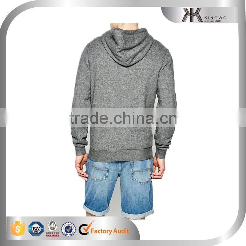 custom super soft thick fleece single zipper hoodie black for men