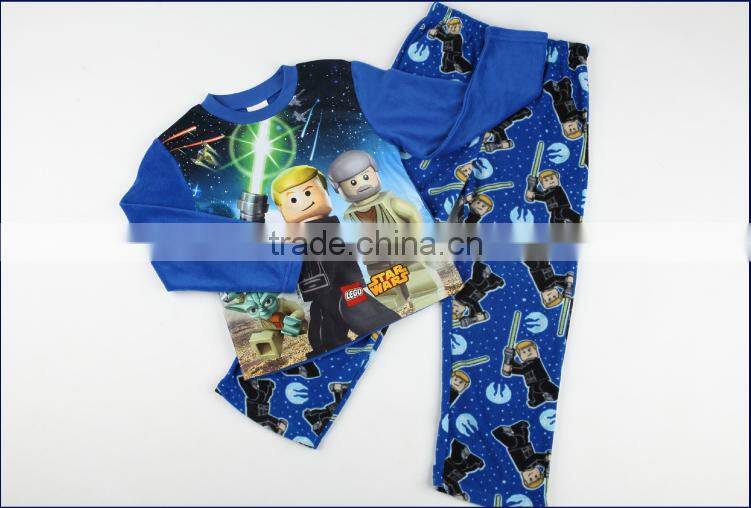 boys clothing sets satin pajamas for children