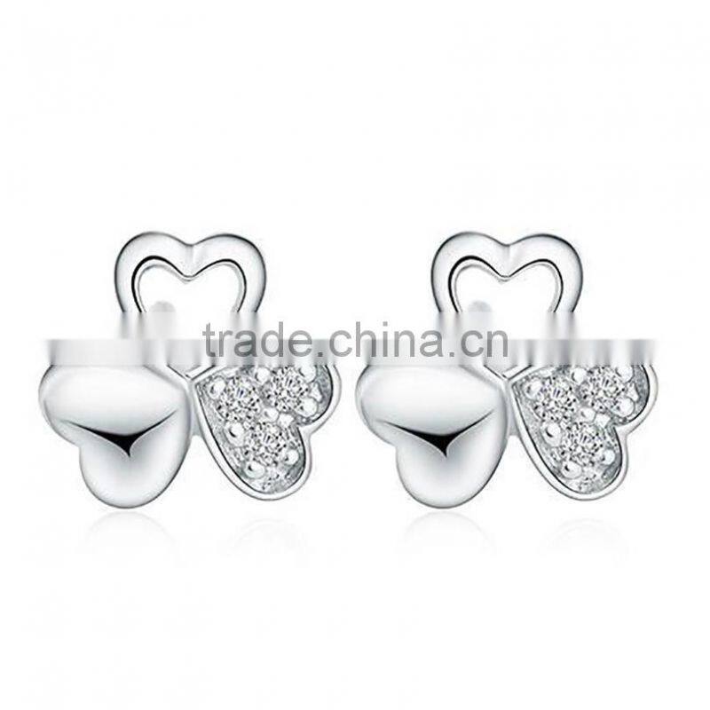 Popular Silver beautiful Stud Earrings for Women and Girls Jewelry
