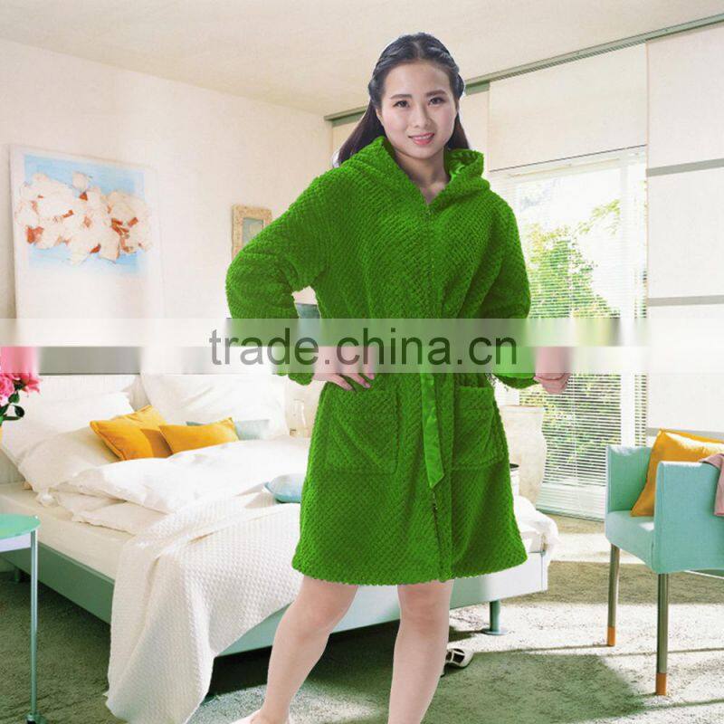 women zipper academy casual bathrobe 100 sale
