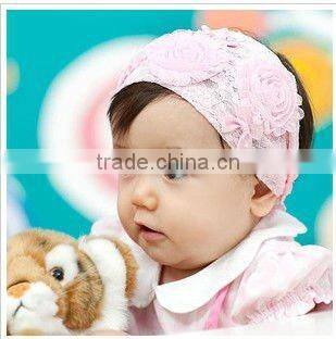 Fashion baby hair accessories knitted flower headband