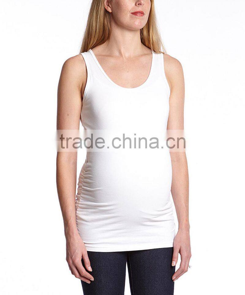 2016 New Soft Maternity T-Shirt With White Maternity Tank Tops Sleeveless Women Clothing WT80817-54