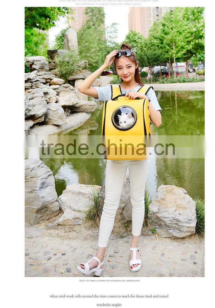 Pet space capsule backpack pet dog backpack breathable shoulder bag