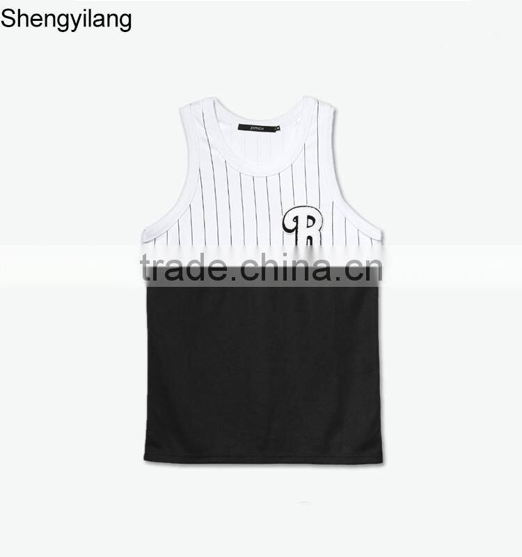 Custom Most fashionable printing tank top with your own logo, wholesale tank top guangzhou manufacturer