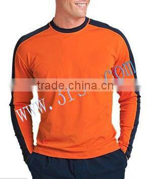 long sleeve color printed compression UPF50+ rash guard for men