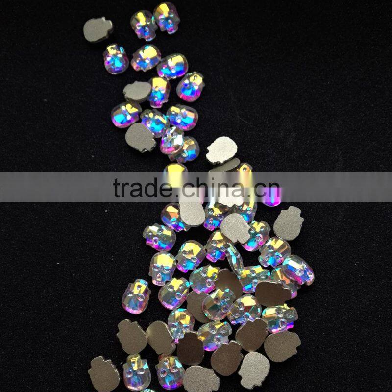 crystal AB color non hot fix flat back various shapes rhinestones