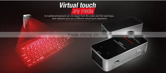 Ultra-Portable Virtual Projection Laser Keyboard Wireless Bluetooth 2.0 USB for HID Super Full Key for XP/vista/7/ 8/IOS/Iphone