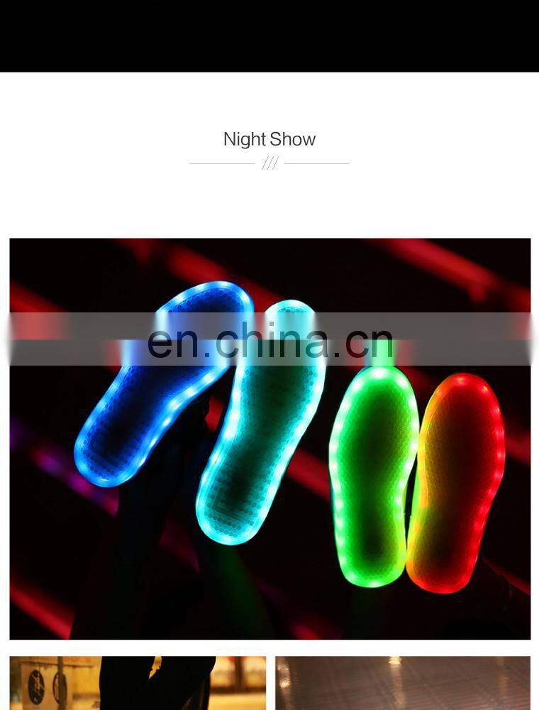 wholesale shining mirror finish PU leather street dance night club LED shoes