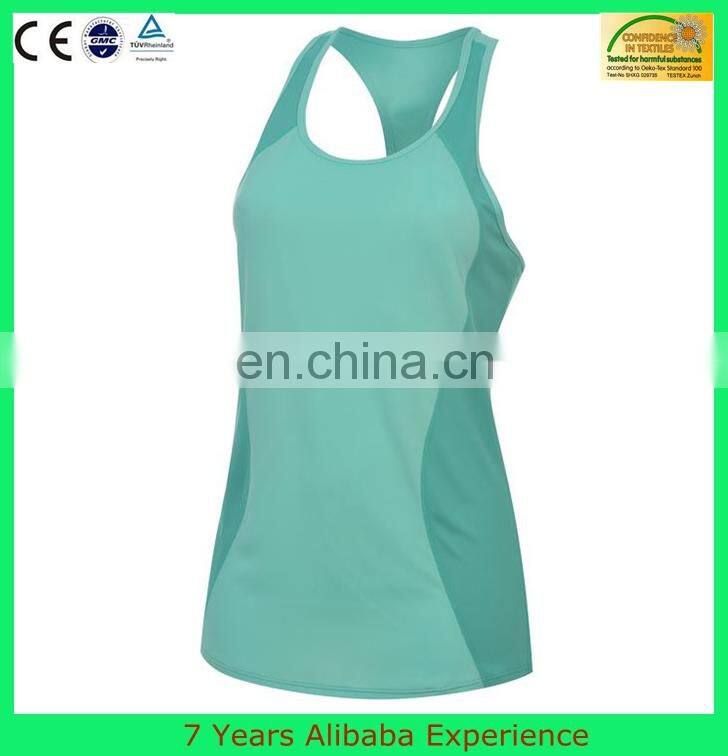2016 hot sexy womens deep cut gym tank top