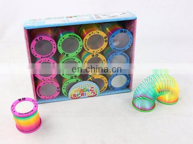 Top quality custom Plastic ring rainbow spring circle