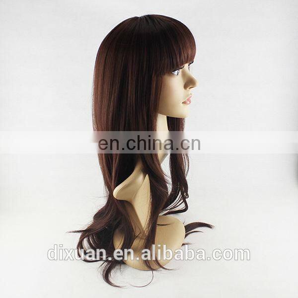 Soft Degree Hair 2014 sexy fashion Long wave lady's kankekare synthetic hair lace wig