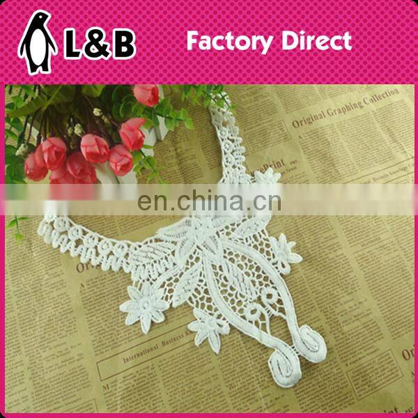 New Design Milk Silk Collar Embroidered Neckline Fringe Decorative Collar For Garment