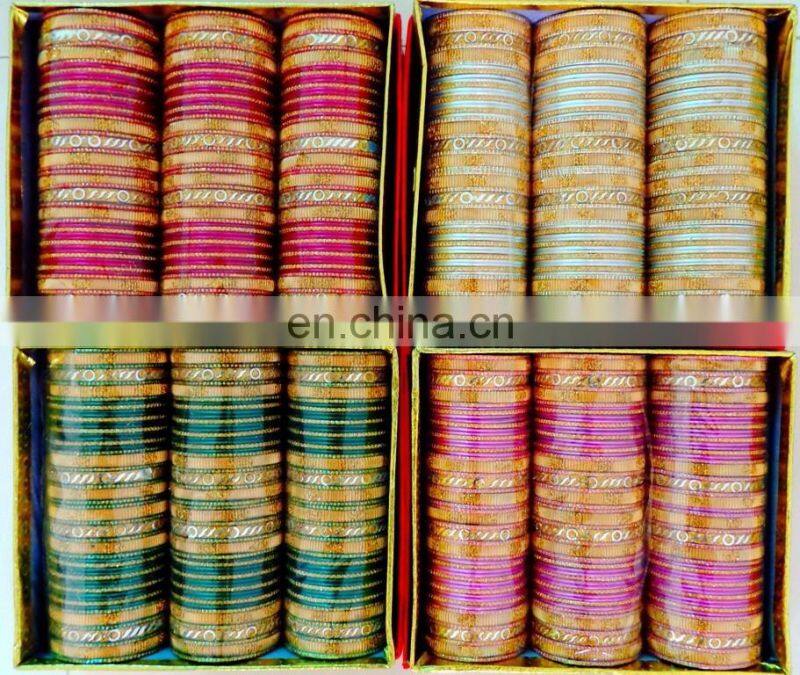 Indian wedding wear metal bangles - Bollywood style metal kangan - Traditional metal bangle churi