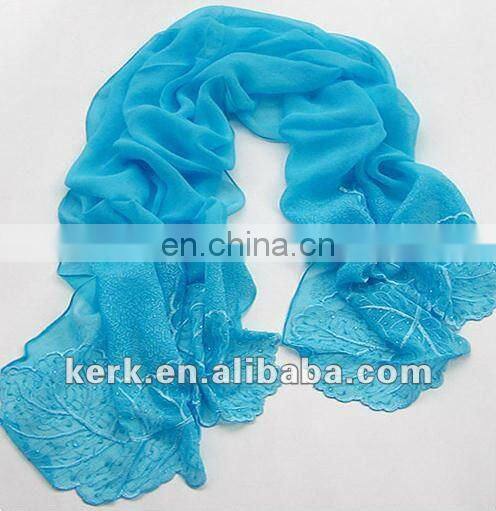Factory price 175cmx52cm 17 colors ladies shawls scarf, can be MUSLIM HIJAB, 100% silk scarf