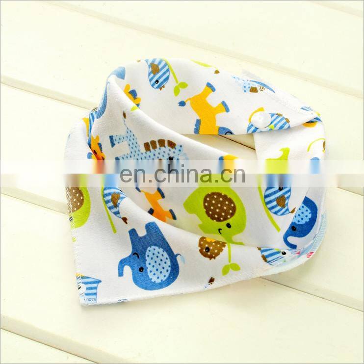 2016 Latest baby product hot selling organic cotton custom baby drool bibs bandanas