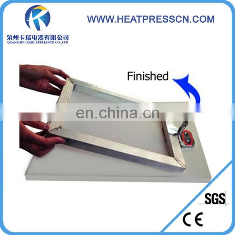 Screen printing hinge clamps