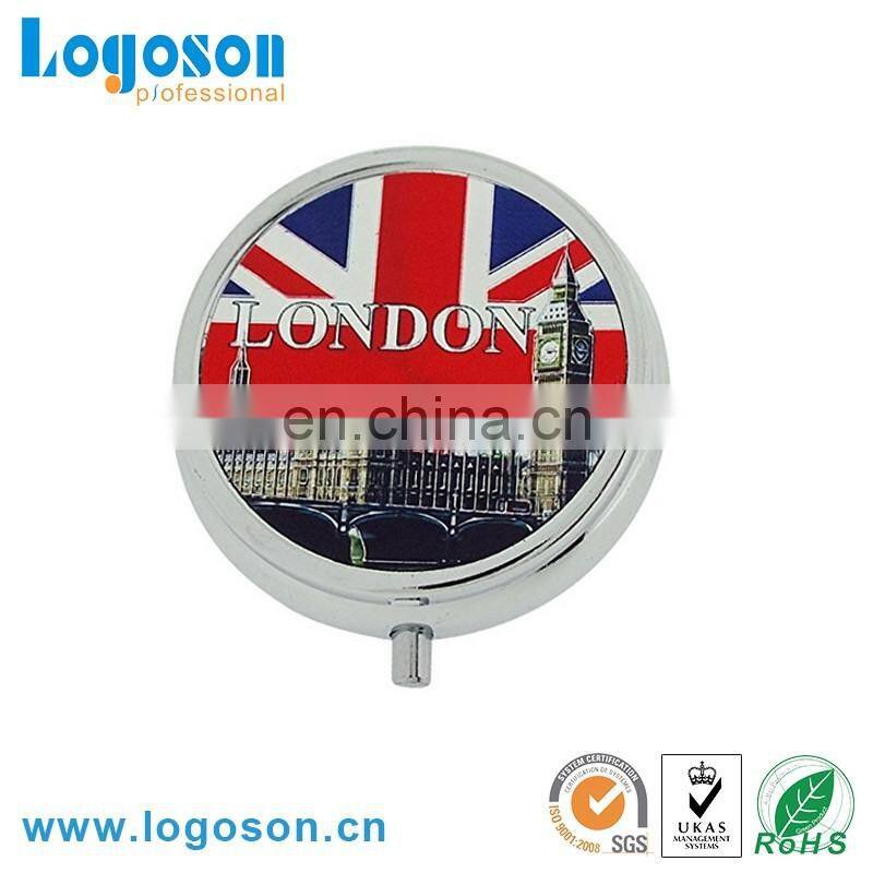 Union Jack Design pill box 3 Compartment Travel Pill Case