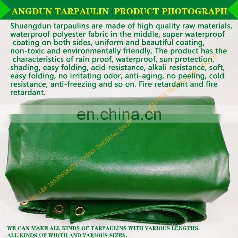 Waterproof canvas outdoor cover cloth truck cover cloth green yellow and blue all kinds of colors.