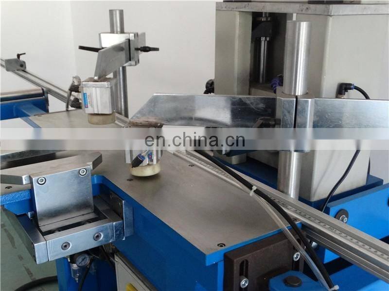 Tenon Drilling Machine for Wood Window and profile clamping by pneumatic