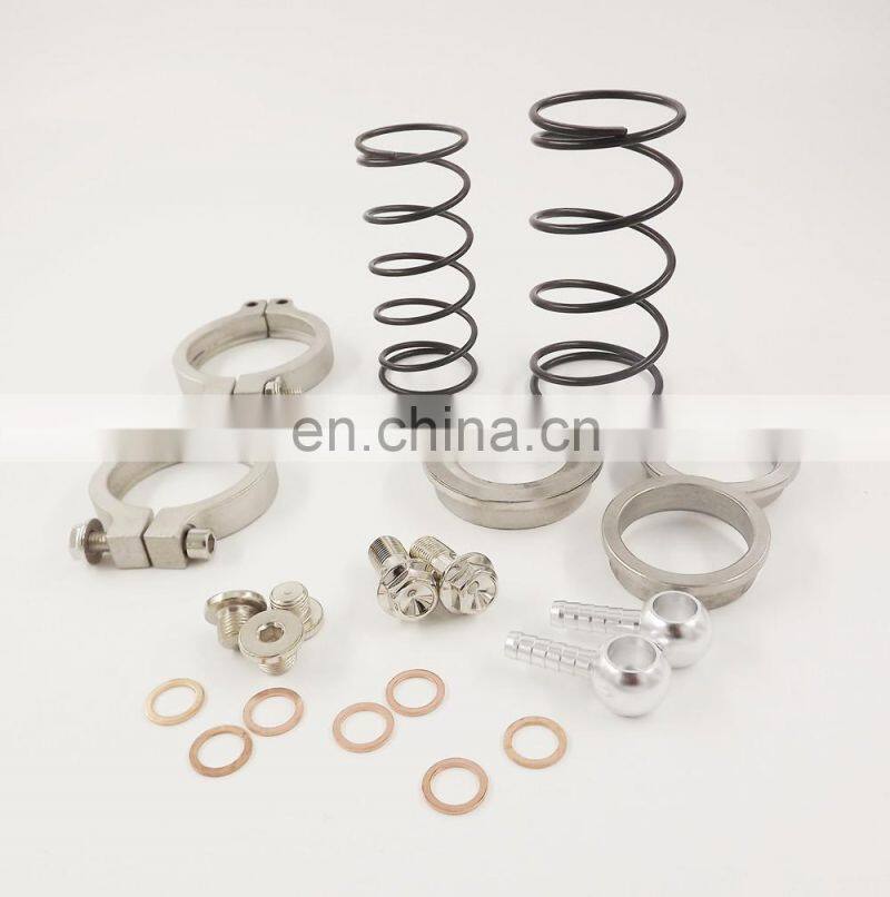 NEW WASTEGATE MVS 38mm Blue With V-BAND AND FLANGES MV-S