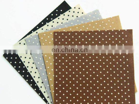 Felt Printed Tiny Dot Polyester Non woven Fabric