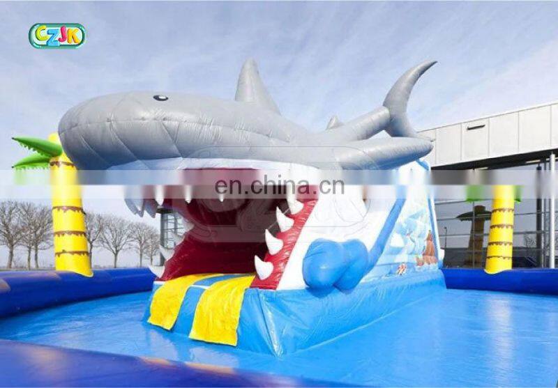 shark china commercial inflatable water park for sale