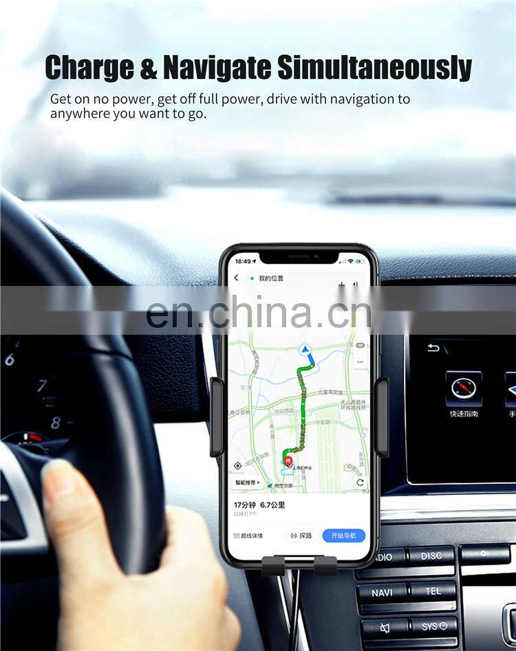 Magnetic Wireless Car Charger Wireless Fast Charging Car Holder Stand for Mobile Phone
