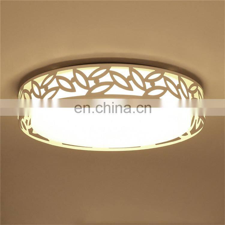 Round leaf modern simple LED ceiling light creative restaurant master bedroom light warm and romantic room light