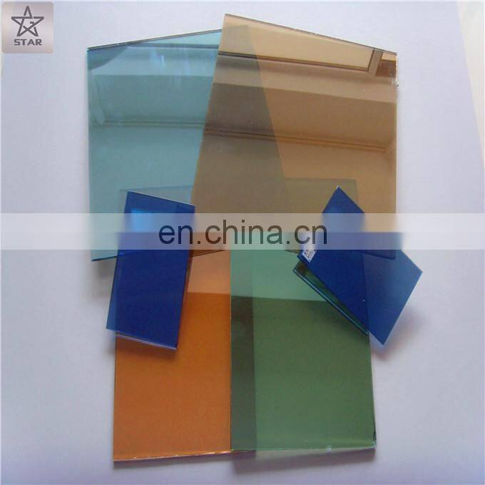 5mm Cutting Size Blue Color Tinted Glass For Windows