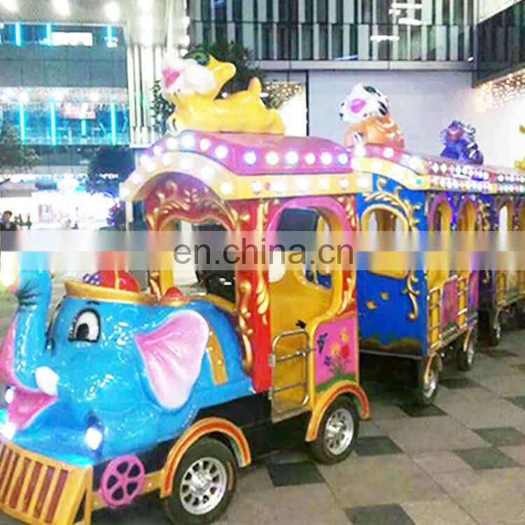 Fairground manege Amusement rides used trackless train for sale