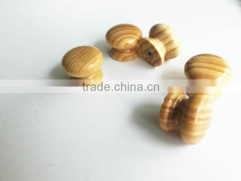Decorative morden furniture knob round wooden furniture knob supplier