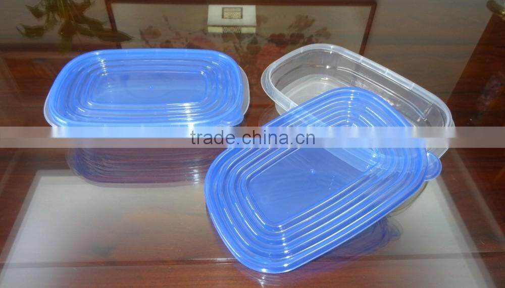 Good selling 2 pcs set plastic food storage container 1000ml