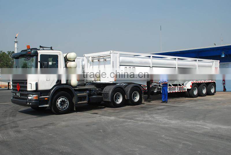8 tubes skid new CNG fuel semi trailer