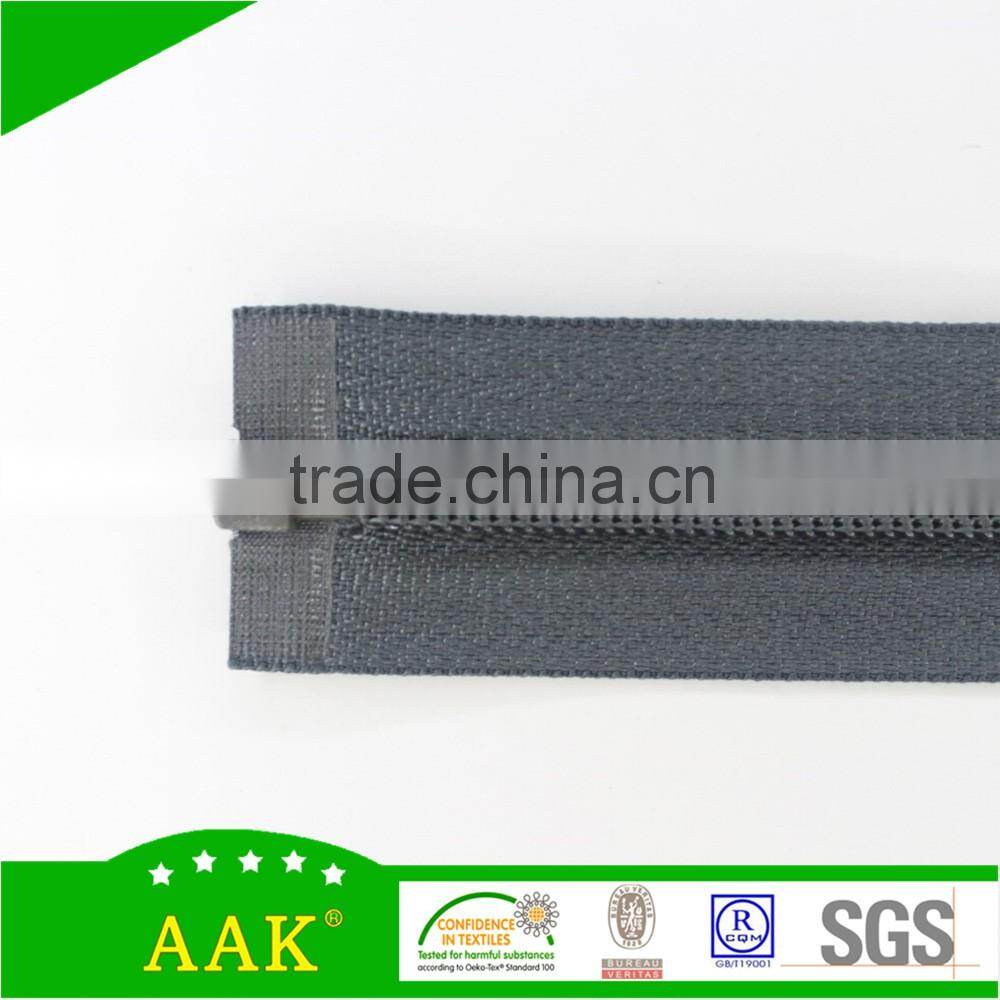 5#Nylon open end zipper with custom stopper