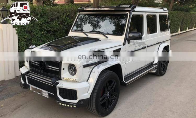 W463 hood side vents fit for G-class W463 all year to B-style DRY carbon fiber signal cover for G63