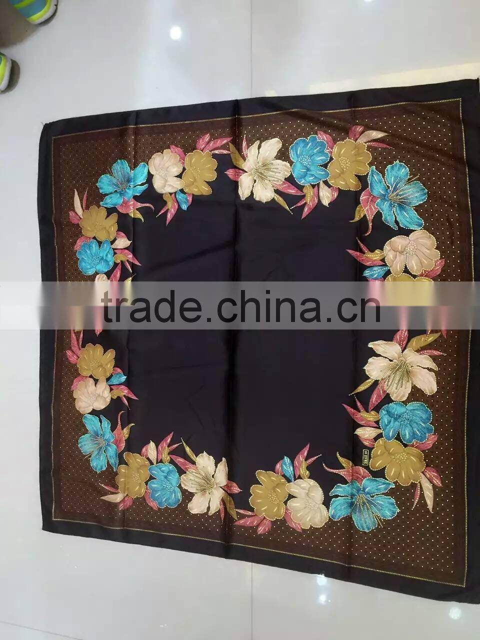 NEW 110*110CM Turkey silk muslim square scarf