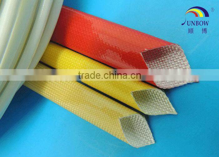 SUNBOW RoHS 155C F Dielectric Insulation PU Fiberglass Sleeving for Motors