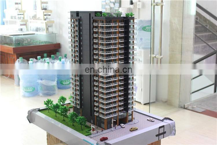 Miniature residential model with lighting control, architectural 3d mosque model
